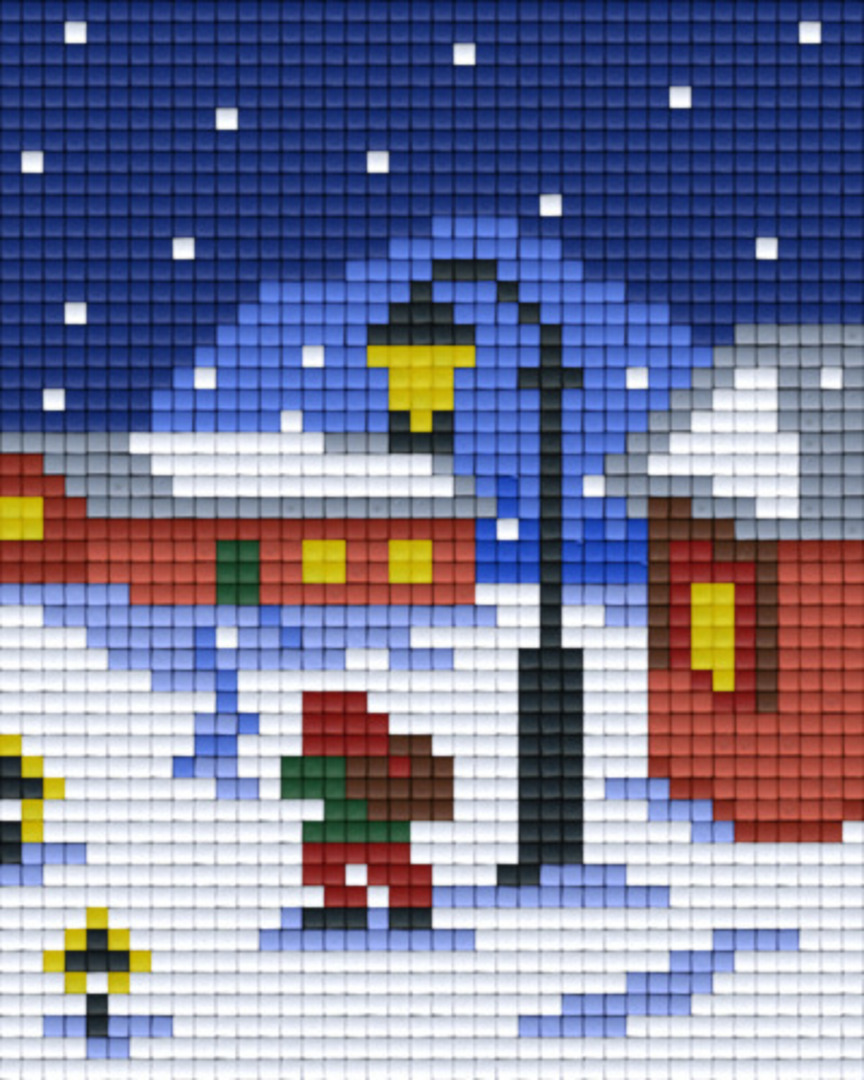 Parcels For Christmas One [1] Baseplate PixelHobby Mini-mosaic Art Kit image 0